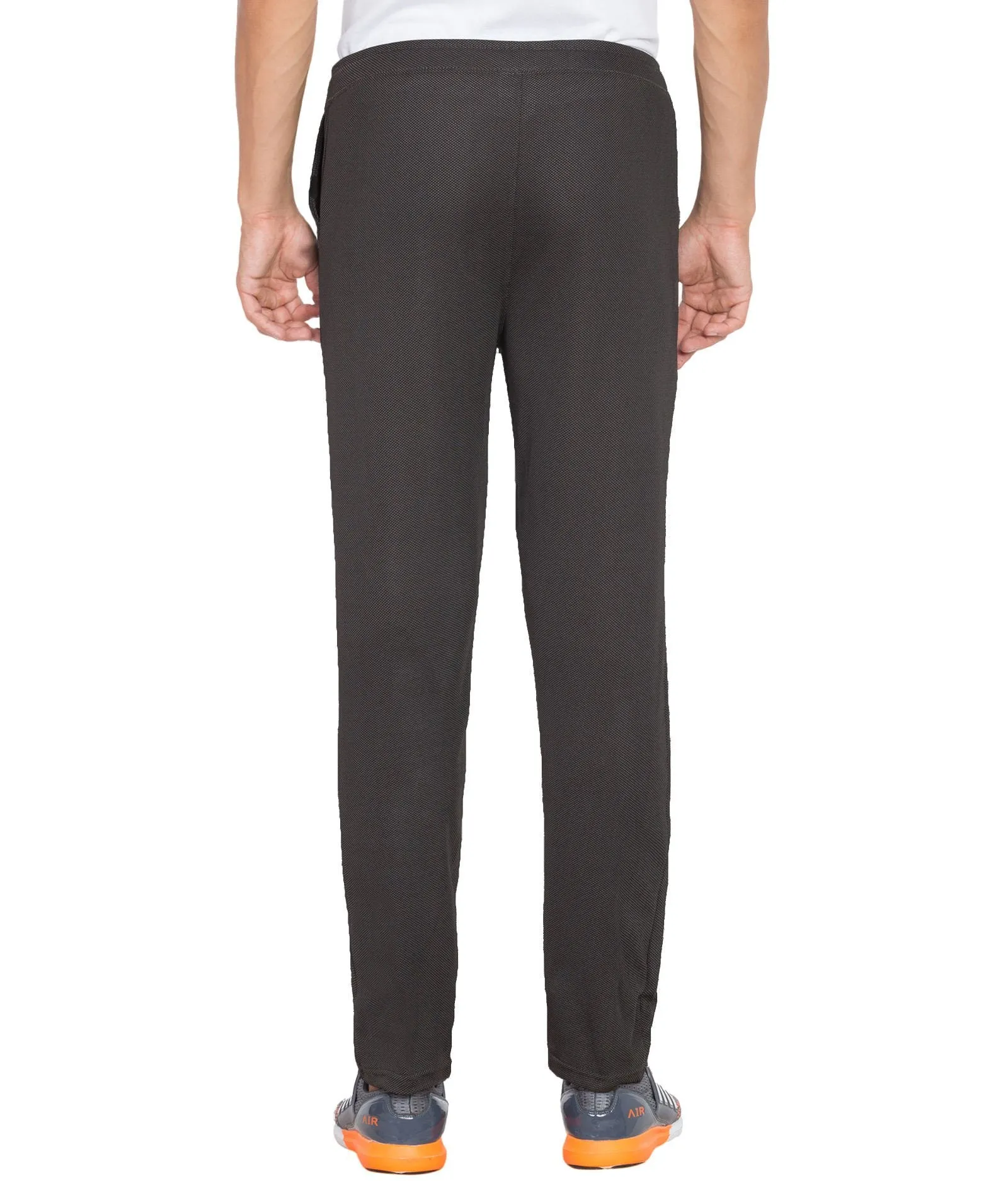 American-Elm Men's Printed Black Dri Fit Tights, Trackpants for Yoga, Gym and Active Sports Fitness