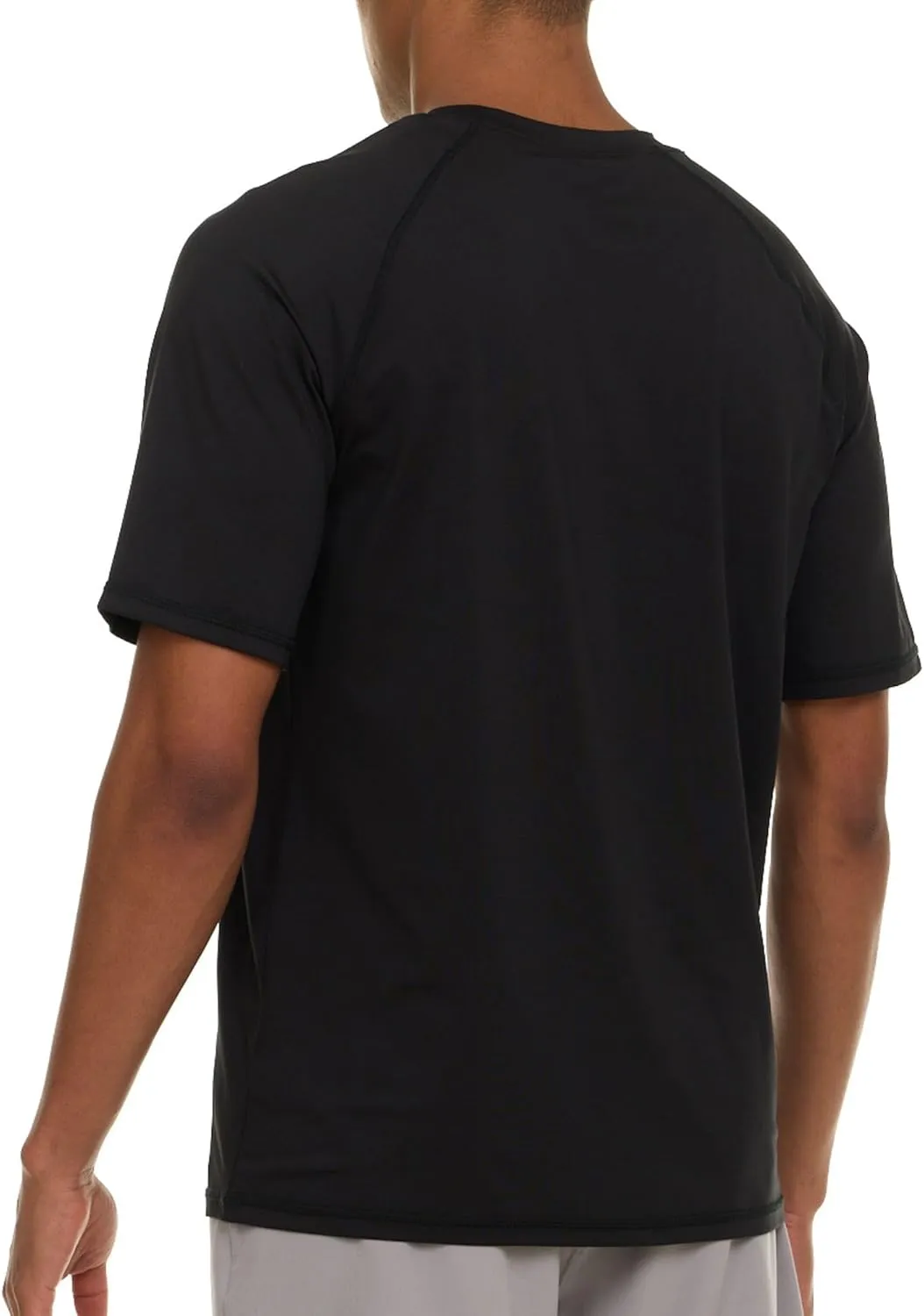 Champion Rash Guard for Men Short Sleeve, Mens Swim Shirt, Sun Shirt UPF  50 UV Protection, SPF Quick Drying Rashguard