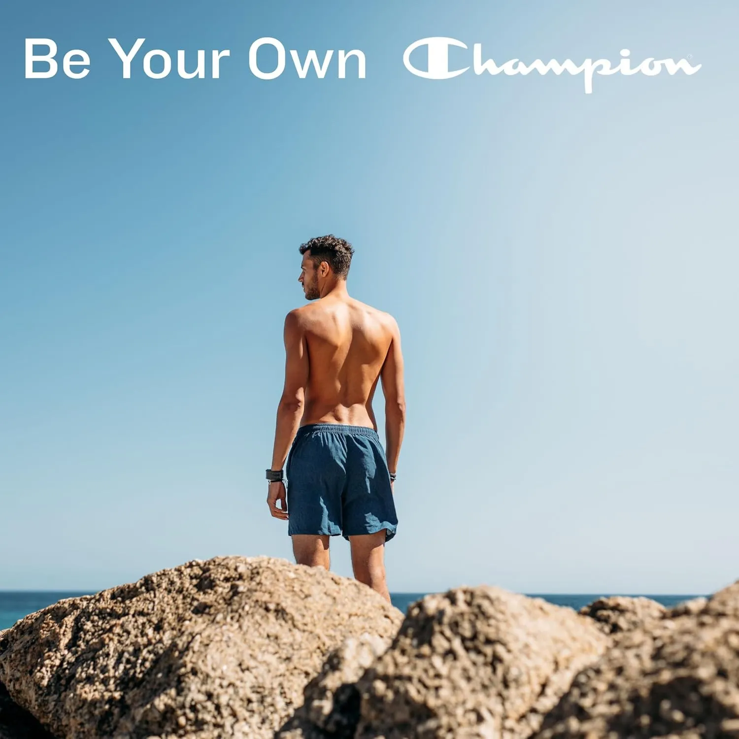 Champion Rash Guard for Men Short Sleeve, Mens Swim Shirt, Sun Shirt UPF  50 UV Protection, SPF Quick Drying Rashguard