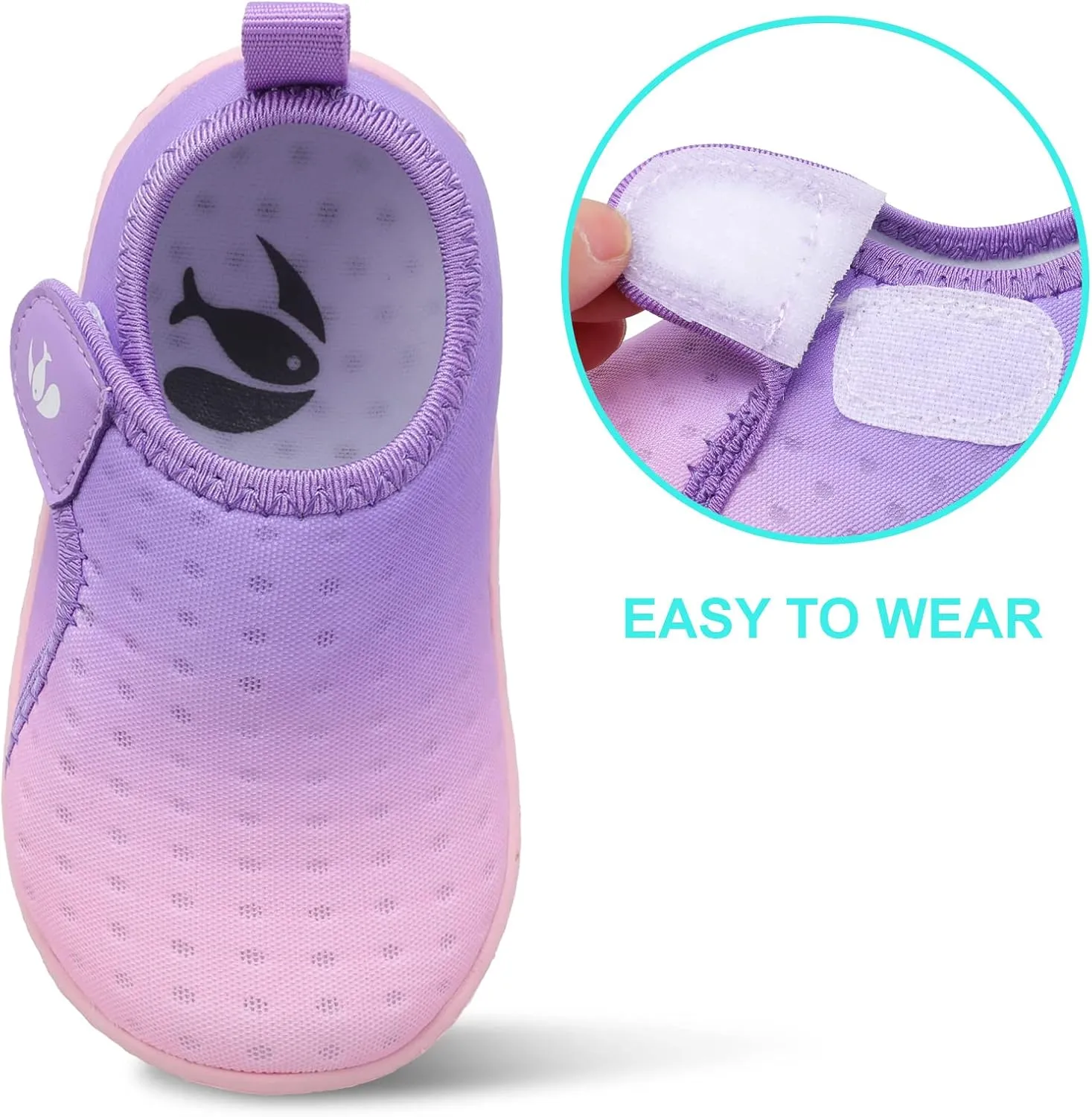 FEETCITY Boys Girls Water Shoes Kids Aqua Socks Quick Dry Barefoot for Beach Swimming Pool