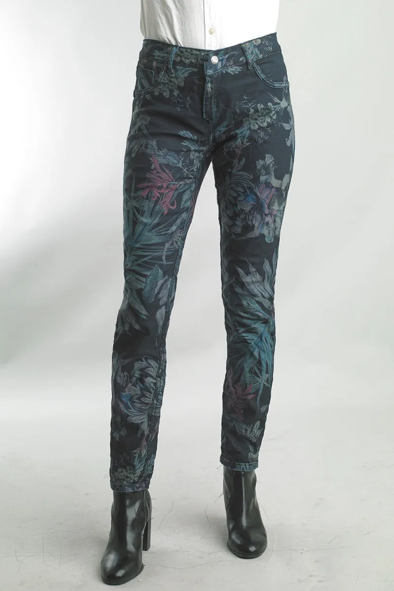 Floral Reversible Denim