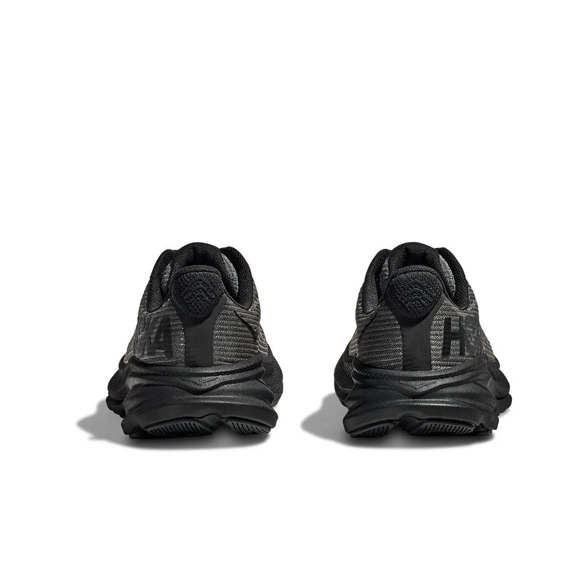 Hoka Clifton 9 Junior Running Shoes - Black/Carbon Black