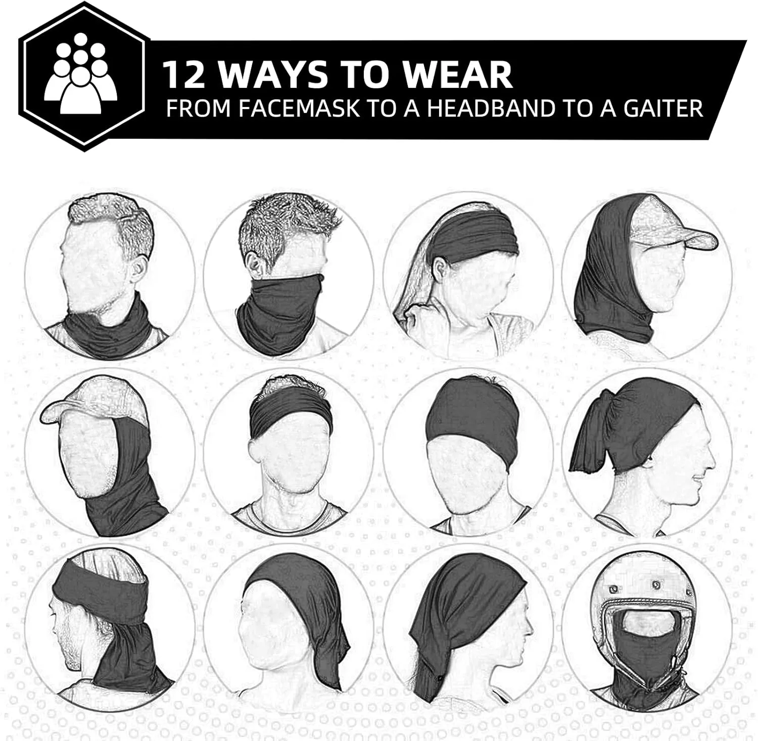 ROCKBROS Cooling Neck Gaiter Bandana Face Mask for Men Neck Gaiters Summer Half Face Scarf Cover Sun UV Protection