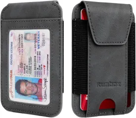RUNBOX Wallet for Men 6-8 Cards With ID Window RFID Blocking Wallet Credit Card Holder Minimalist Front Pocket Gifts Ideal Choice