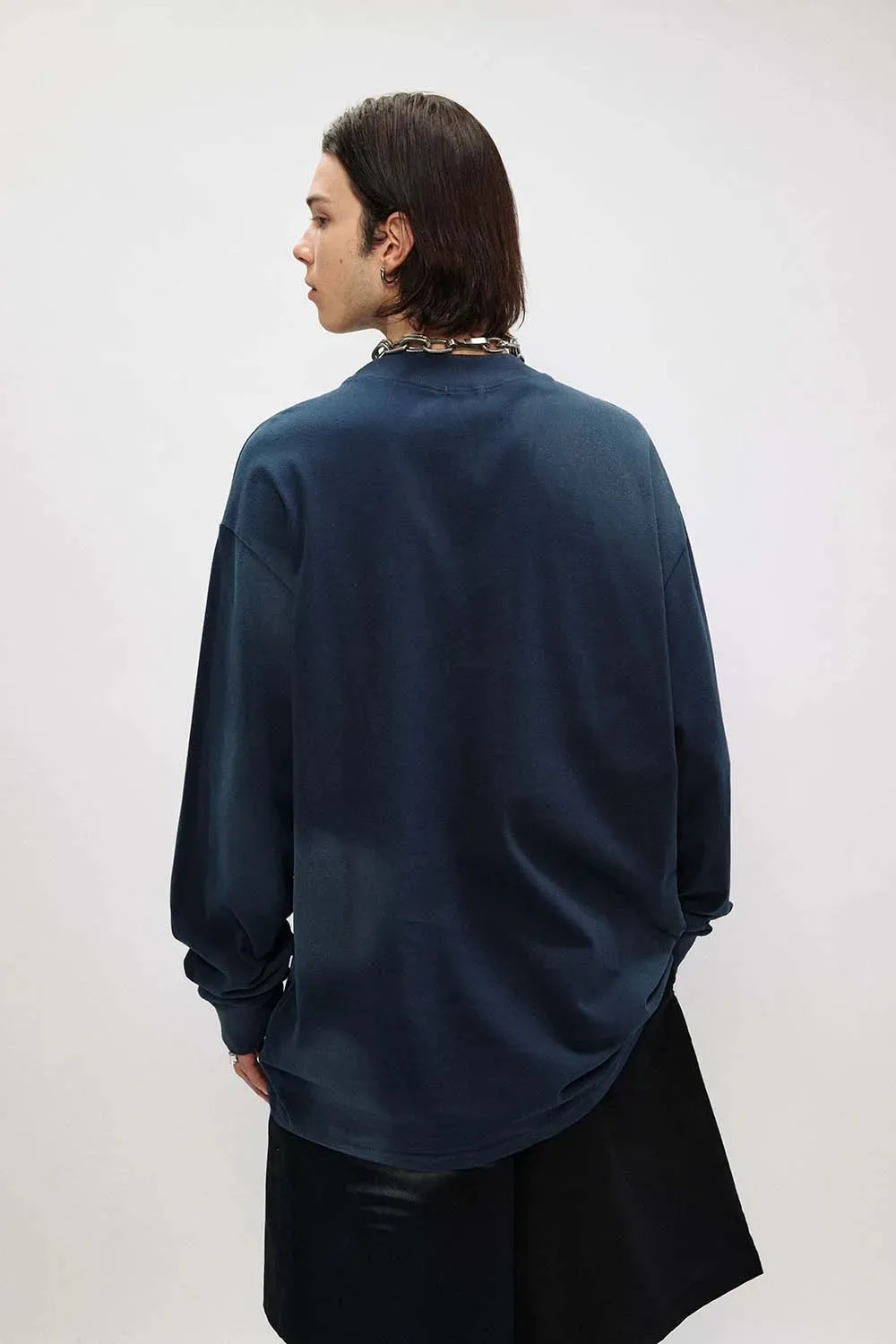 The Misty Frontline Long Sleeve Tee - Casual Solid Color