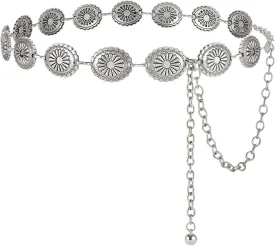 Western Belts for Women, Cowgirl Gold Chain Belt, Metal Concho Belts for women Dresses Jeans Country Concert Outfit